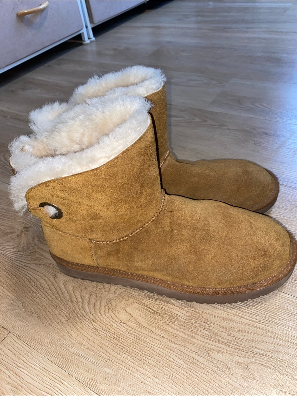 Koolaburra By UGG Chestnut Suede Ankle Boots